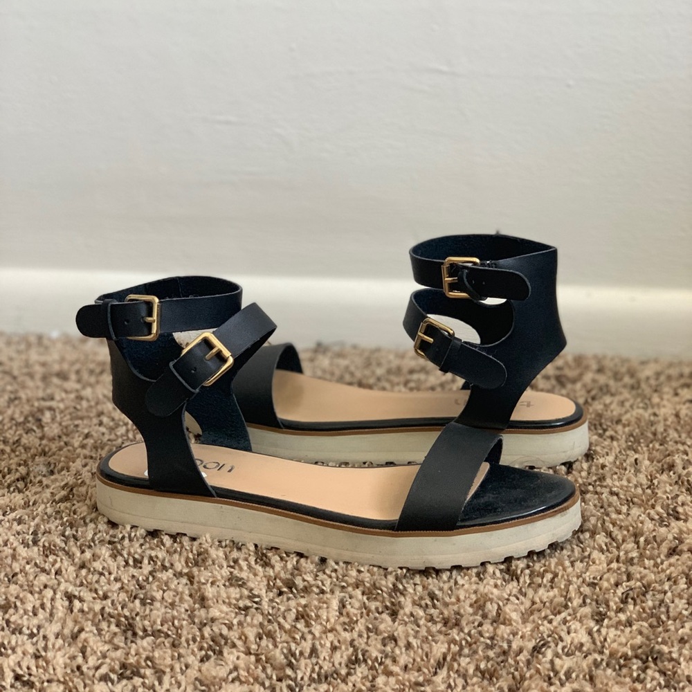 Tildon “Manda” Platform Ankle Strap Sandal